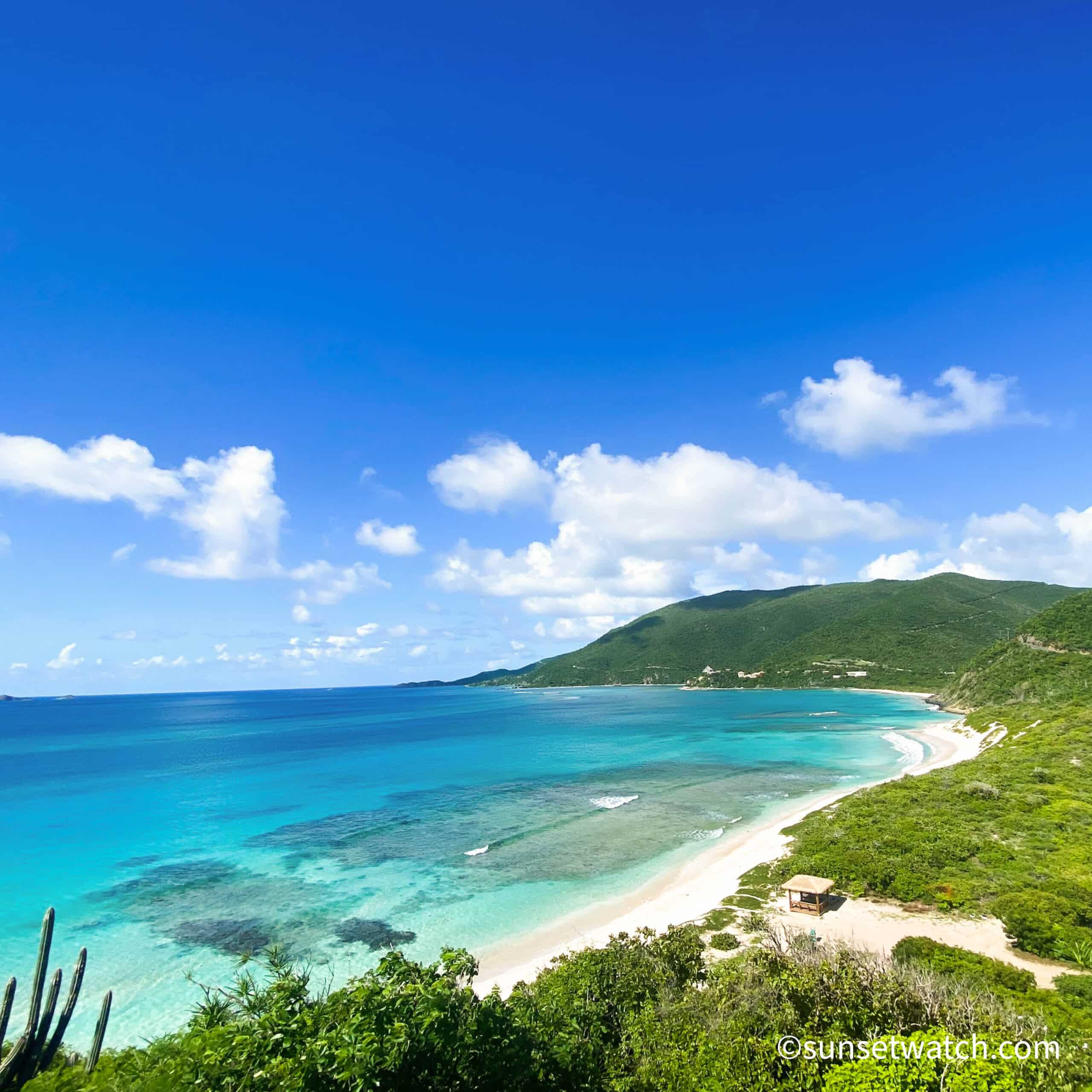 Pristine Savannah Bay beach, is one of Virgin Gorda BVI most secluded and calm beach perfect for a powerboat stop on the way to North Sound VG.